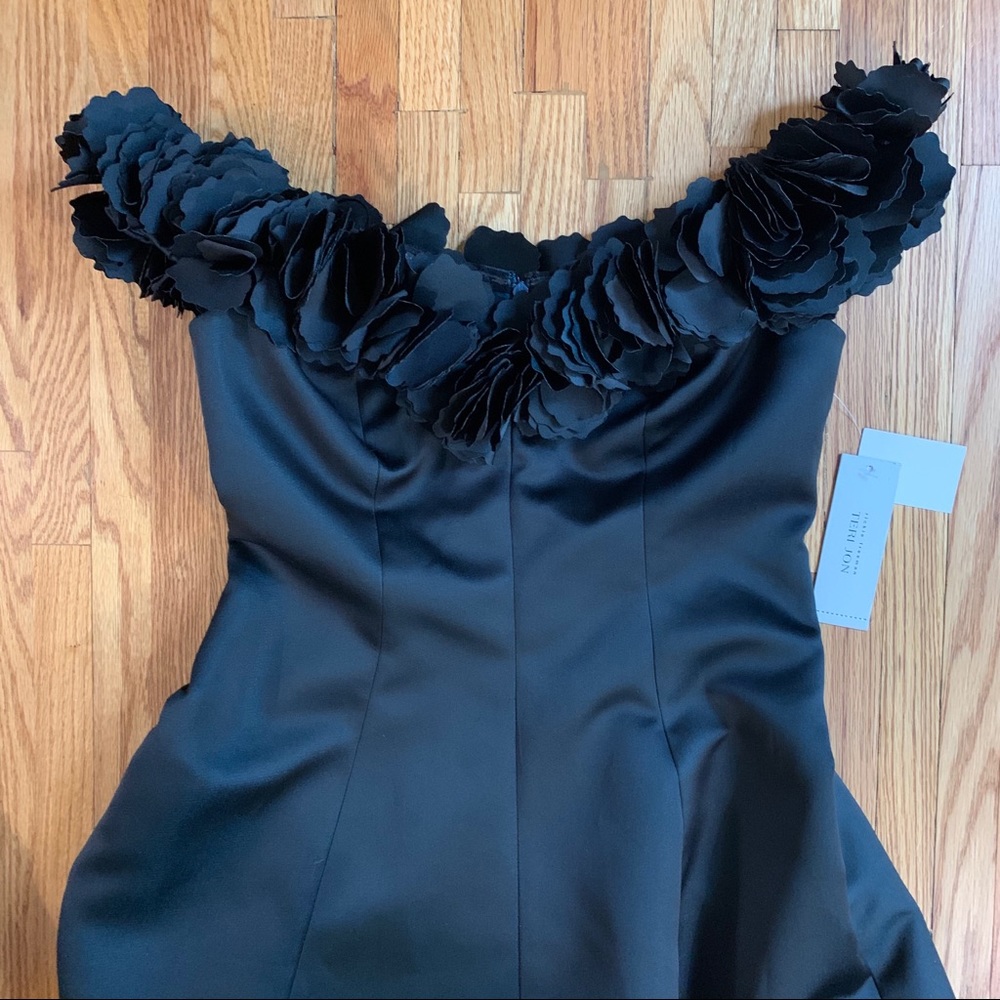 Off-the-shoulder A-line Cocktail Dress Dark Teal - Picture 5 of 8